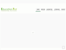 Tablet Screenshot of educationfirst.lk